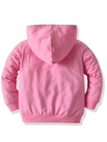 Spring and Autumn Girls' Long-Sleeved Cartoon Pink Hooded Sweater Children's Pony Sweater