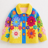 Lucky Sale-Children's jacket with a colorful floral pattern