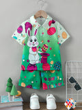 Easter Bunny Short Sleeve Top + Shorts Suit