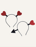 Cute Creative Funny Heart-Shaped Headband Valentine's Day Cute Heart-Shaped Hairpin Hair Hoop