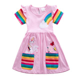 Rainbow Unicorn Appliqu¡§| Dress