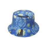 Starry Sky Oil Painting Reversible Bucket Hat