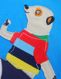 Lucky Sale-Animal Affixed Cloth Embroidered Pullover