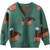 Alpaca Brocade Sweater Cardigan
