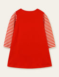 Christmas Tree Puppy Appliqu¡§| Gift Embroidered Dress