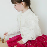 Cute Wings Design Button Sweater Cardigan