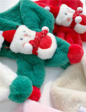Christmas Elk Cute Fur Ball Scarf