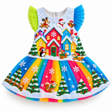 Lucky Sale-Children's Christmas Snow House Christmas Tree Animal Dress