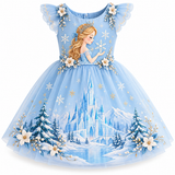Lucky sale- Children's Princess Castle Ice & Snow World Dress