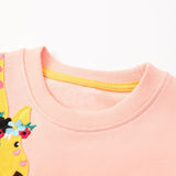 Giraffe Appliqu¡§| Long-Sleeved Sweater