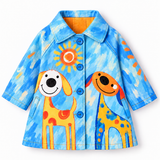 Lucky sale-Colorful cartoon dog coat for children
