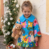 Lucky Sale-Colorful Floral Dog Coat for Children