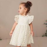 Flower Embroidered Girl Dress