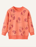 Children's Cute Unicorn Printed Long-Sleeved Top