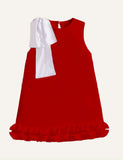 round Neck Bowknot Dress