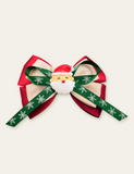 Christmas Tree Santa Claus Bow Barrettes