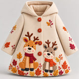 Lucky sale- Children's coat with a cute reindeer pattern