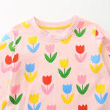 Flower Print Long Sleeve Dress