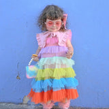 Girls' Color Cake Dress