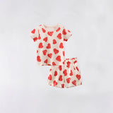 Printed Children's Short-Sleeved Shorts Two-Piece Set