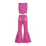 Barbie Party Suit Suspender Plaid Dress
