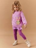 Rabbit Embroidered Patch Leisure Suit