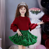Puff short skirt