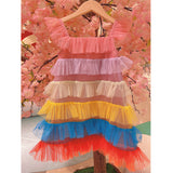 Girls' Color Cake Dress