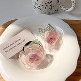 Pink Barrettes Gentle Camellia Hair Band Hair Rope