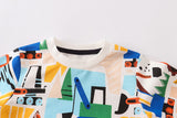 Excavator Floral Print Long Sleeve Pullover