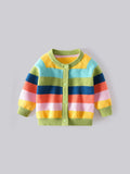 Rainbow Striped Coat
