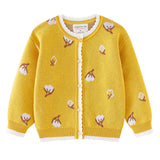 Cotton Jacquard Knitted Cardigan Jacket