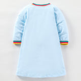 Rainbow Pencil Appliqu¡§| Long Sleeve Skirt