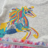 Girls' Animal Patch Short Sleeve Dress