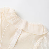 Girls round-Neck Shirt Cute Princess Dress
