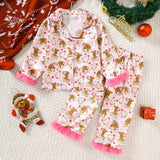 Christmas Printed Homewear Two-Piece Set