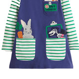 Animal Appliqu¡§| Long Sleeve Dress