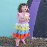 Girls' Color Cake Dress