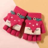Fox Half Finger Knitted Gloves