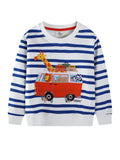 Printed Embroidered Sweatshirt