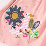 Girls' Dress Short Sleeve Fashionable round Neck Princess Dress