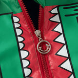 Alligator Printed plus Velvet Shell Jacket