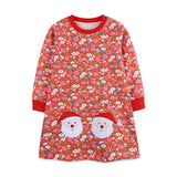 Christmas Sale- Cartoon Embroidery Long Sleeve Skirt