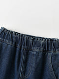 Rabbit Embroidered Patch Trousers