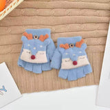 Fox Half Finger Knitted Gloves