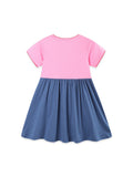 Children's Colorful Heart-Patterned Dress