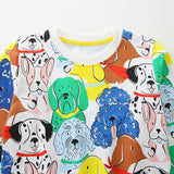 Long-sleeved children's bottoming shirt cartoon print children's sweatshirt