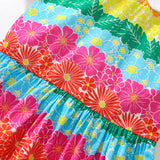 Flower Print Short Sleeve Dress