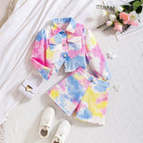 Tie-Dye Jacket + Tie-Dye Shorts