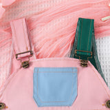Baby Three Color Matching Pocket Suspender Shorts